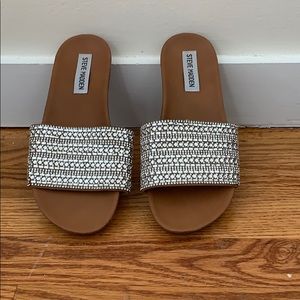 Steve Madden sparkle slides
